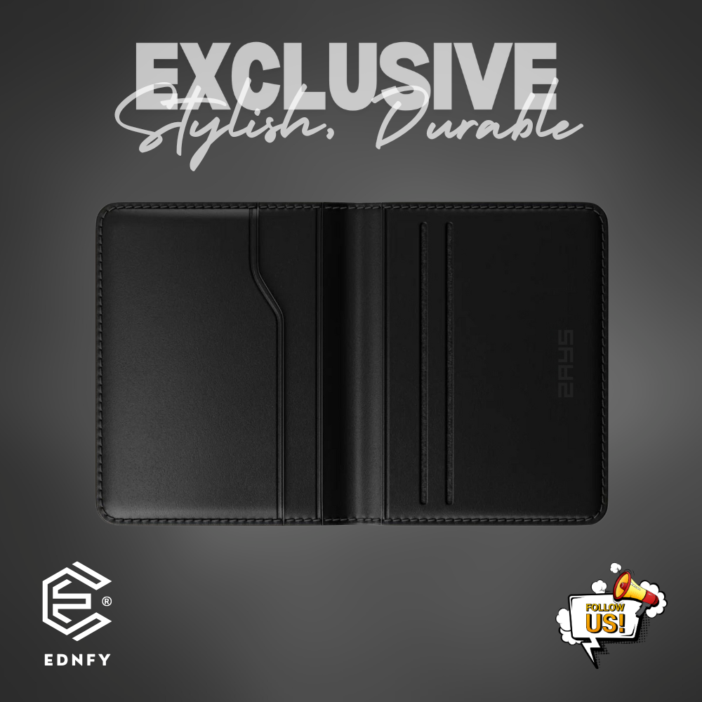 EDNFY Exclusive Handcrafted Premium Genuine Leather Super Slim Card Holder Mini Wallet