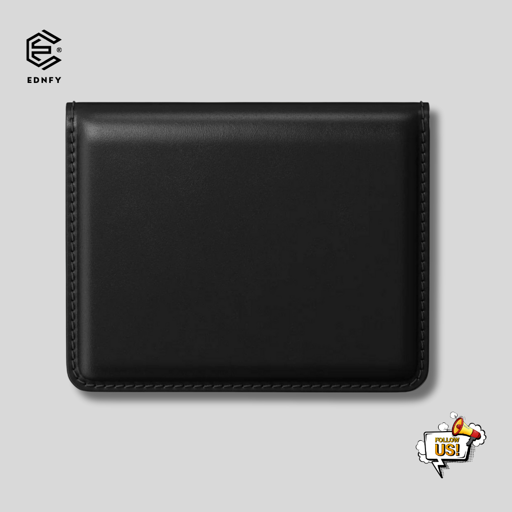 EDNFY Exclusive Handcrafted Premium Genuine Leather Super Slim Card Holder Mini Wallet