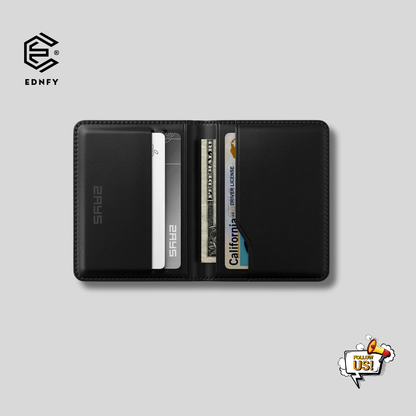 EDNFY Exclusive Handcrafted Premium Genuine Leather Super Slim Card Holder Mini Wallet