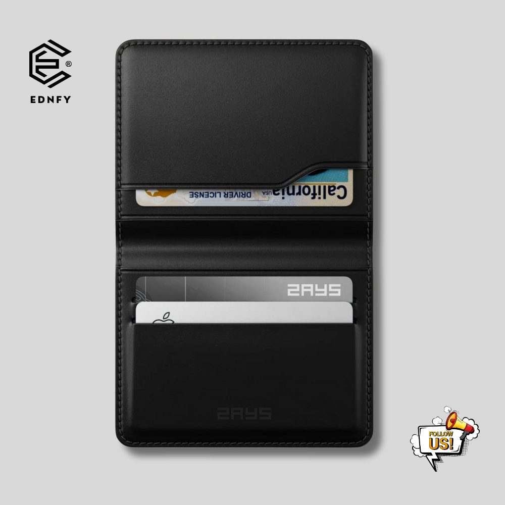 EDNFY Exclusive Handcrafted Premium Genuine Leather Super Slim Card Holder Mini Wallet