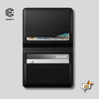 EDNFY Exclusive Handcrafted Premium Genuine Leather Super Slim Card Holder Mini Wallet