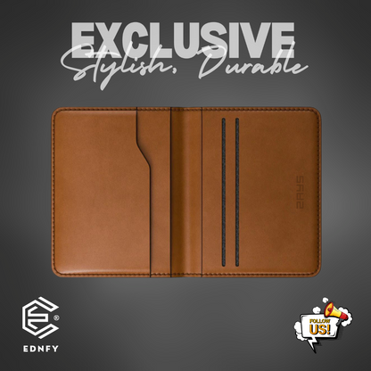 EDNFY Exclusive Handcrafted Premium Genuine Leather Super Slim Card Holder Mini Wallet