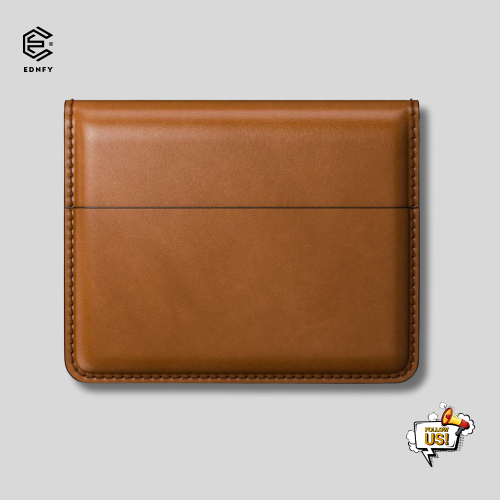 EDNFY Exclusive Handcrafted Premium Genuine Leather Super Slim Card Holder Mini Wallet