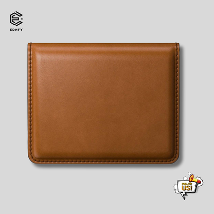 EDNFY Exclusive Handcrafted Premium Genuine Leather Super Slim Card Holder Mini Wallet