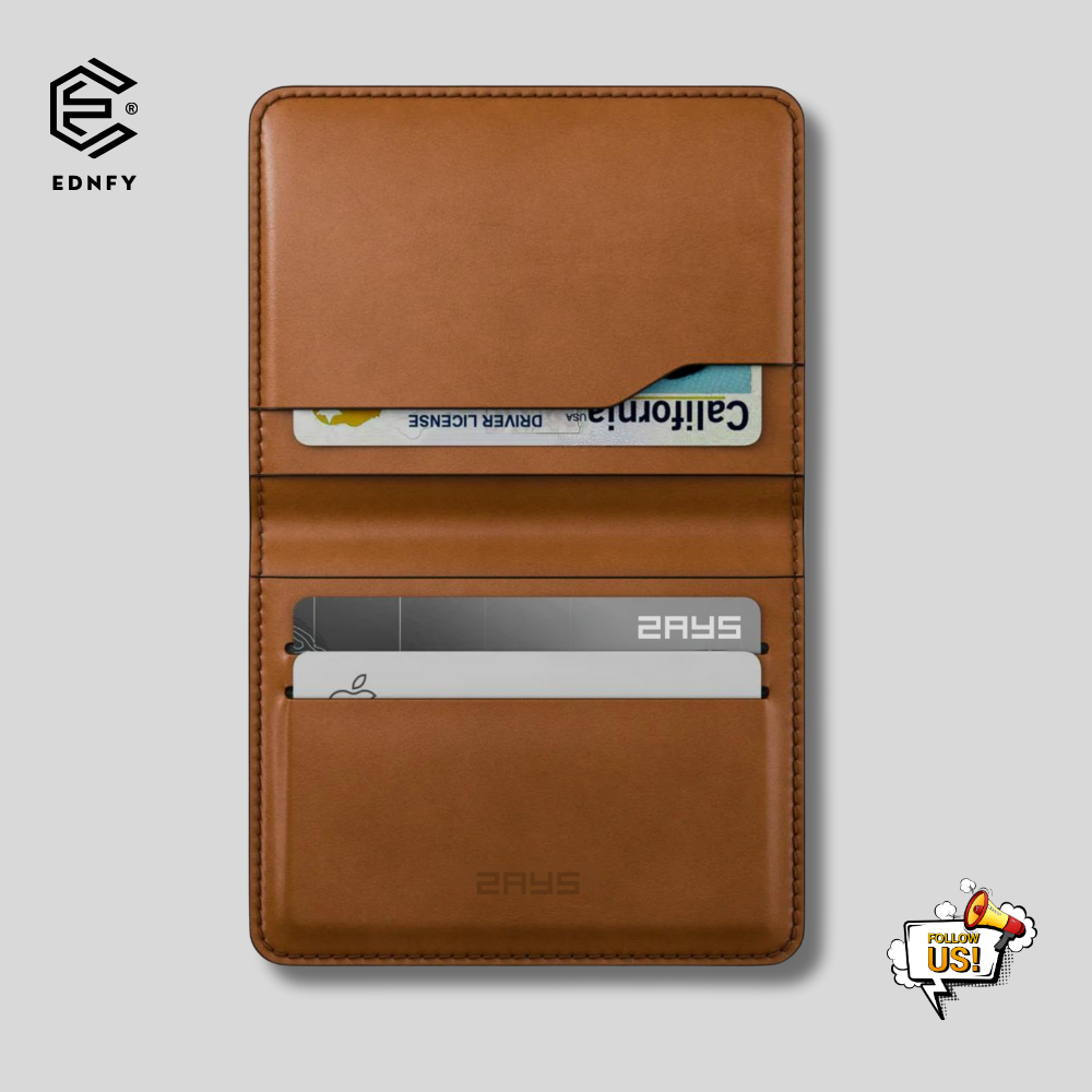 EDNFY Exclusive Handcrafted Premium Genuine Leather Super Slim Card Holder Mini Wallet