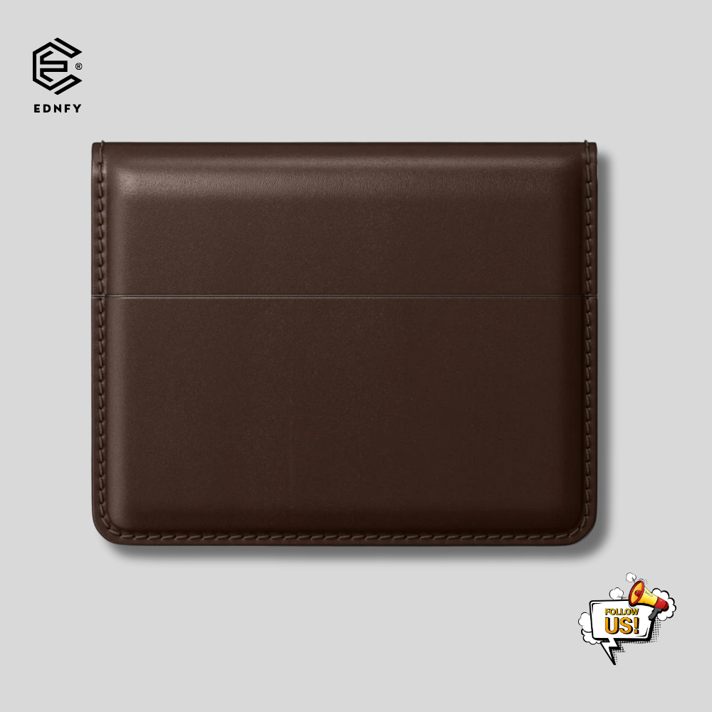 EDNFY Exclusive Handcrafted Premium Genuine Leather Super Slim Card Holder Mini Wallet