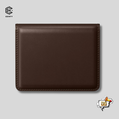 EDNFY Exclusive Handcrafted Premium Genuine Leather Super Slim Card Holder Mini Wallet