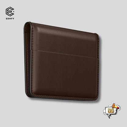 EDNFY Exclusive Handcrafted Premium Genuine Leather Super Slim Card Holder Mini Wallet