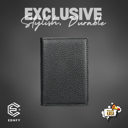 EDNFY Exclusive Handcrafted Premium Genuine Leather Super Slim Card Holder Mini Wallet