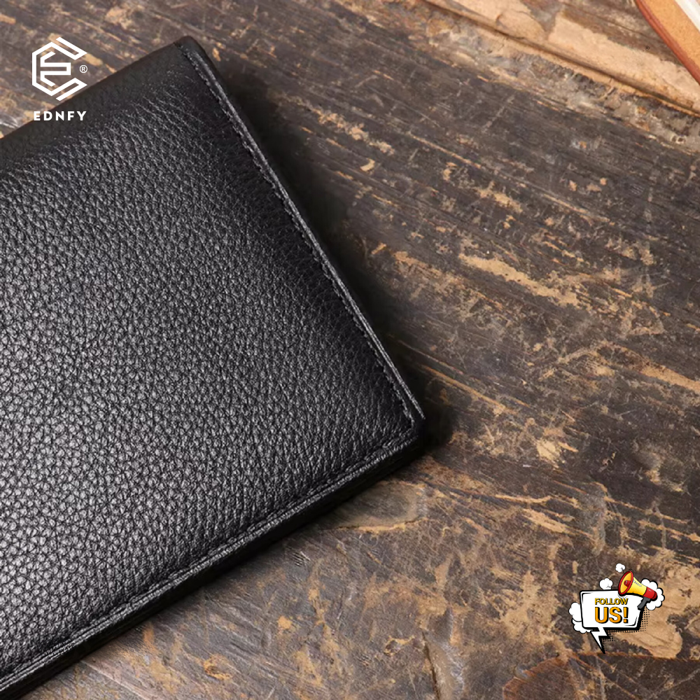 EDNFY Exclusive Handcrafted Premium Genuine Leather Super Slim Card Holder Mini Wallet