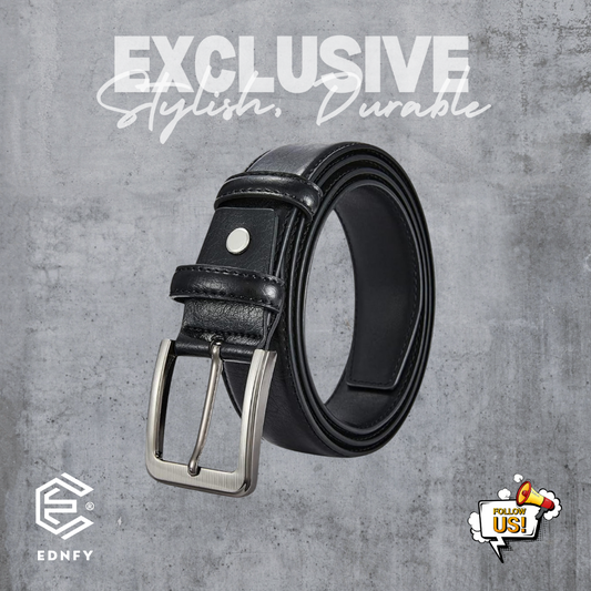 EDNFY Exclusive Handcrafted Premium Genuine Leather Belt for Men