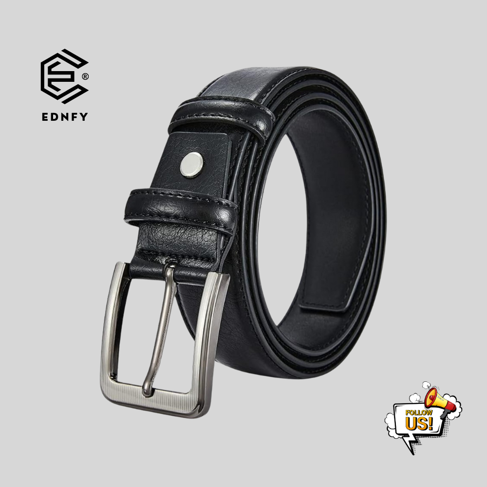 EDNFY Exclusive Handcrafted Premium Genuine Leather Belt for Men