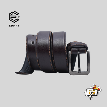 EDNFY Exclusive Handcrafted Premium Genuine Leather Belt for Men