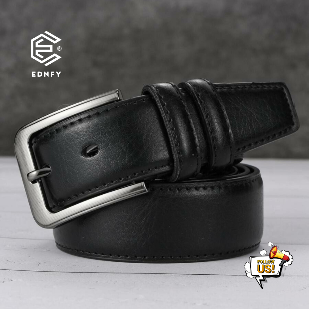 EDNFY Exclusive Handcrafted Premium Genuine Leather Belt for Men