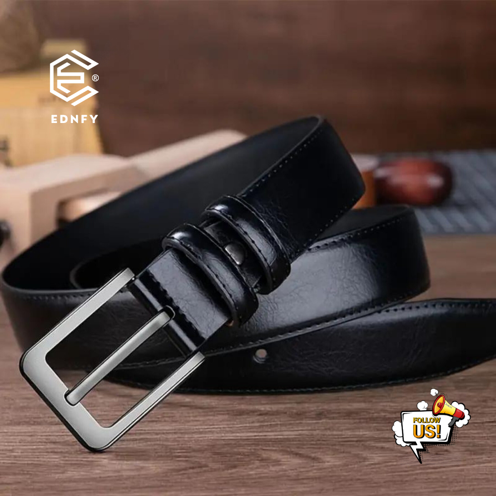 EDNFY Exclusive Handcrafted Premium Genuine Leather Belt for Men