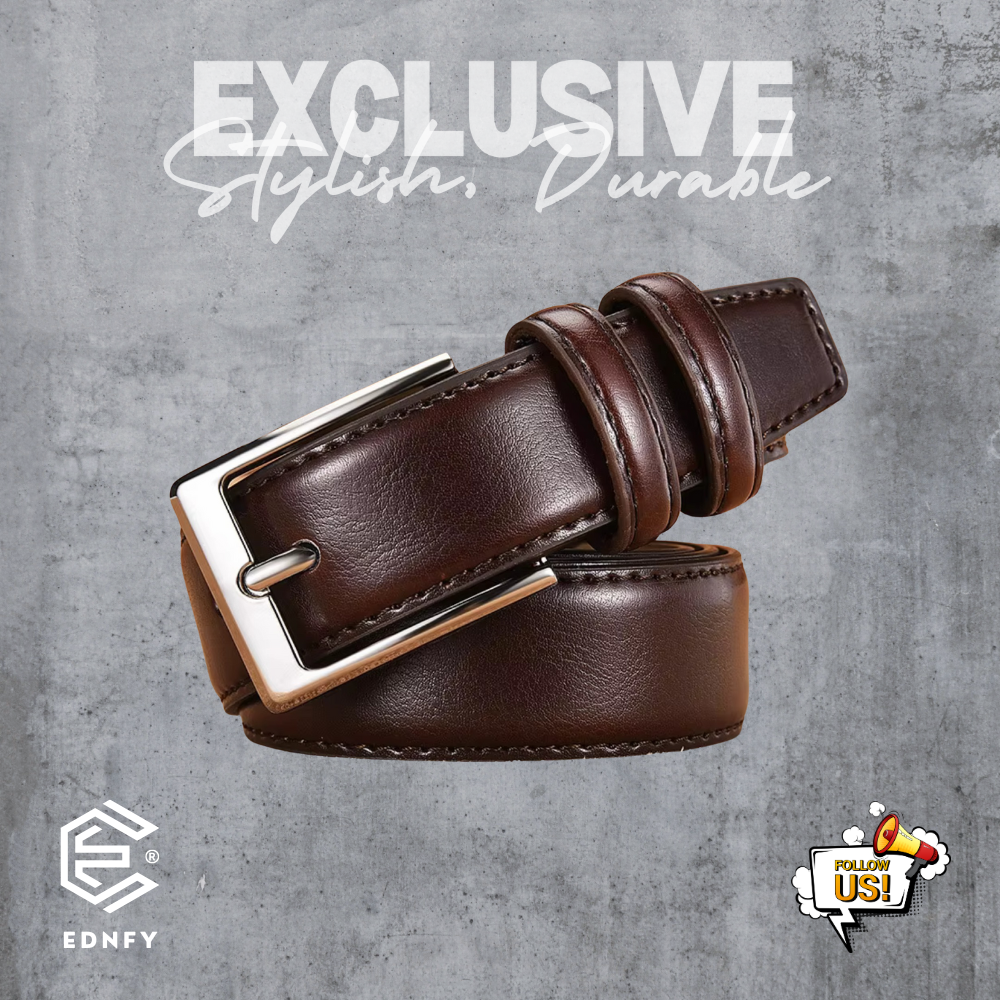 EDNFY Exclusive Handcrafted Premium Genuine Leather Belt for Men