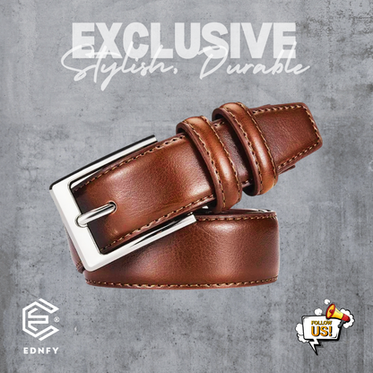 EDNFY Exclusive Handcrafted Premium Genuine Leather Belt for Men