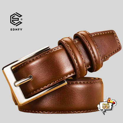 EDNFY Exclusive Handcrafted Premium Genuine Leather Belt for Men