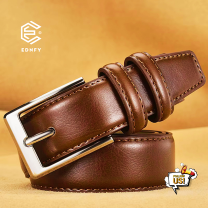 EDNFY Exclusive Handcrafted Premium Genuine Leather Belt for Men