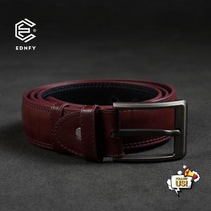 EDNFY Exclusive Handcrafted Premium Genuine Leather Belt for Men