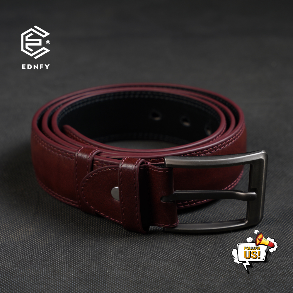 EDNFY Exclusive Handcrafted Premium Genuine Leather Belt for Men