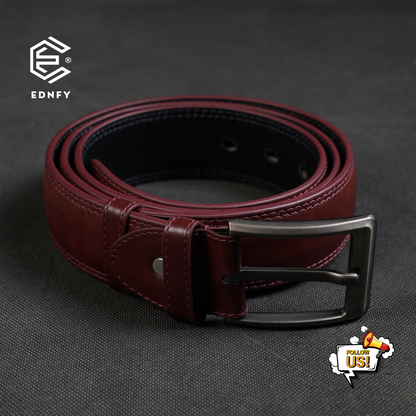 EDNFY Exclusive Handcrafted Premium Genuine Leather Belt for Men