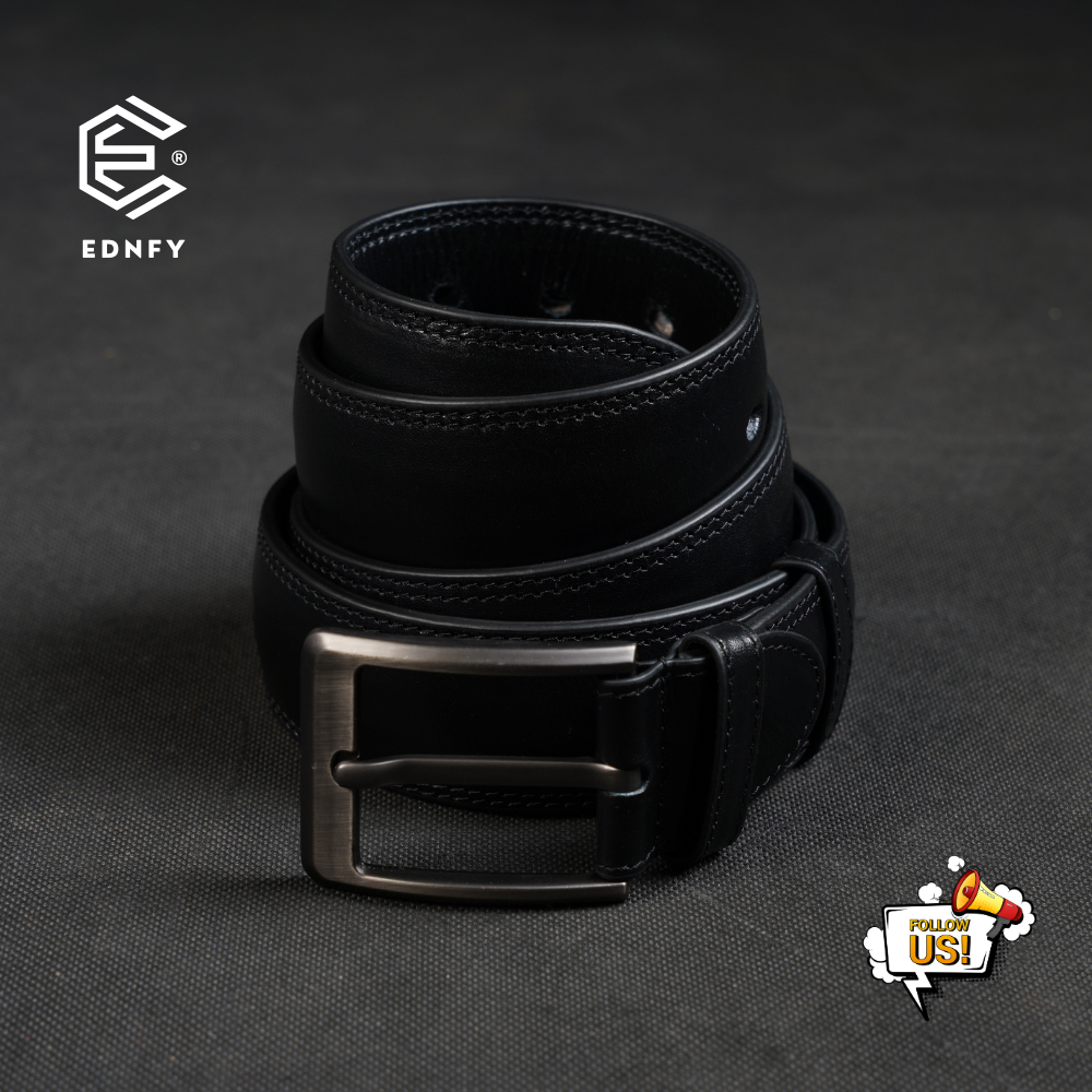 EDNFY Exclusive Handcrafted Premium Genuine Leather Belt for Men