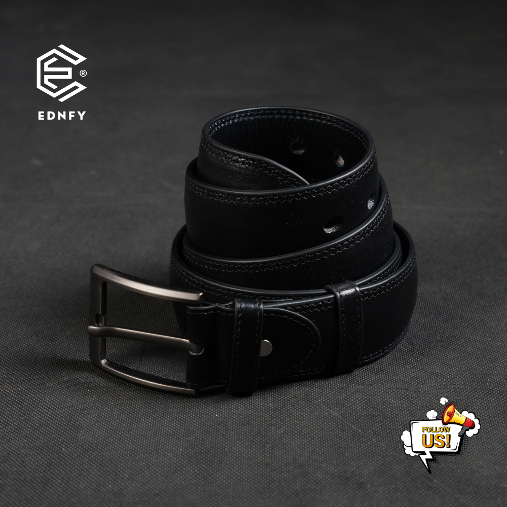 EDNFY Exclusive Handcrafted Premium Genuine Leather Belt for Men