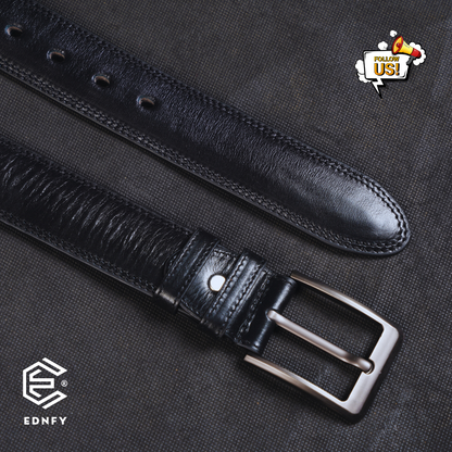 EDNFY Exclusive Handcrafted Premium Genuine Leather Belt for Men