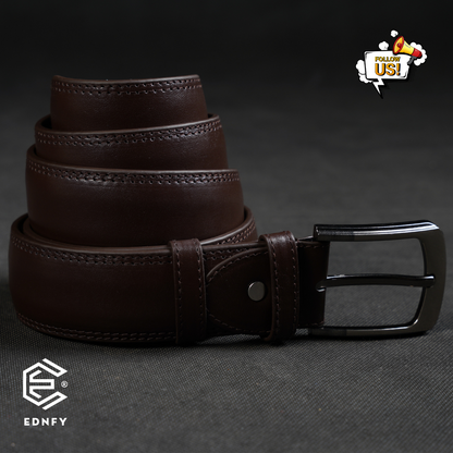 EDNFY Exclusive Handcrafted Premium Genuine Leather Belt for Men