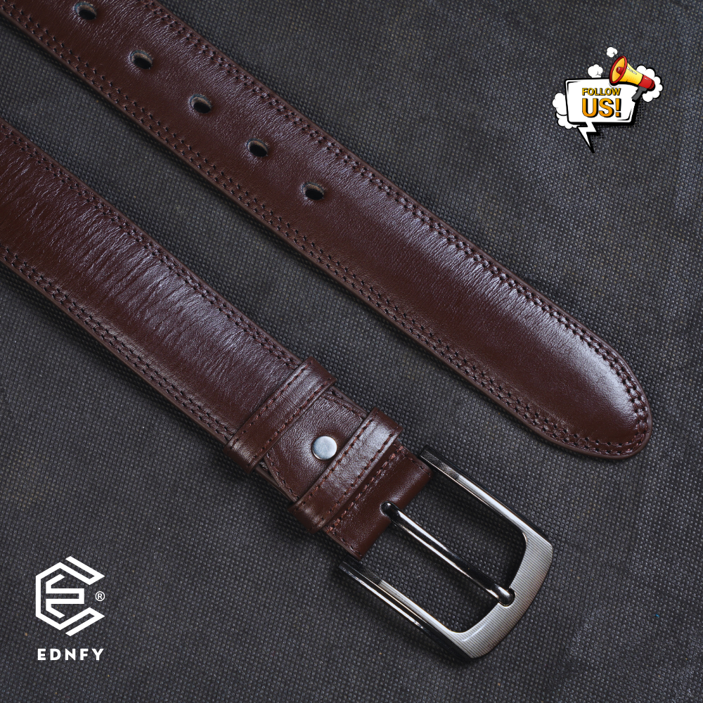 EDNFY Exclusive Handcrafted Premium Genuine Leather Belt for Men