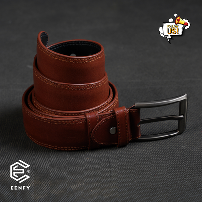 EDNFY Exclusive Handcrafted Premium Genuine Leather Belt for Men