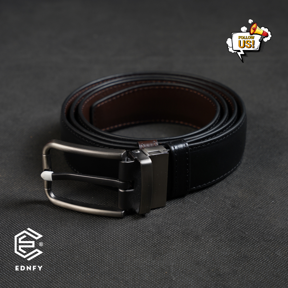 EDNFY Exclusive Handcrafted Premium Genuine Leather Belt for Men