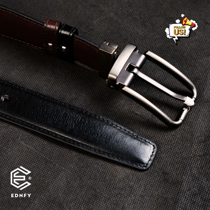 EDNFY Exclusive Handcrafted Premium Genuine Leather Belt for Men