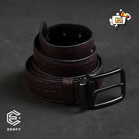 EDNFY Exclusive Handcrafted Premium Genuine Leather Belt for Men