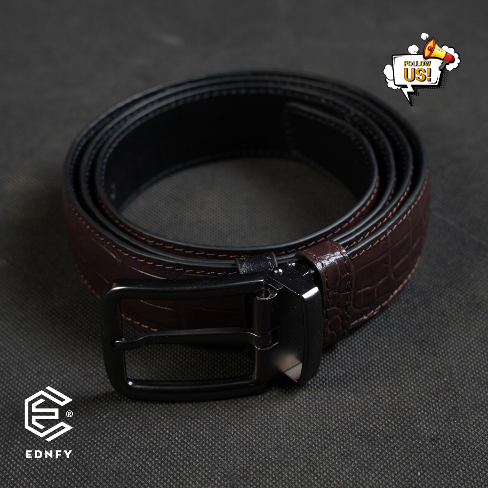 EDNFY Exclusive Handcrafted Premium Genuine Leather Belt for Men