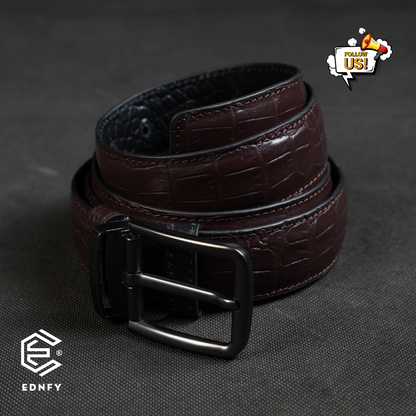 EDNFY Exclusive Handcrafted Premium Genuine Leather Belt for Men