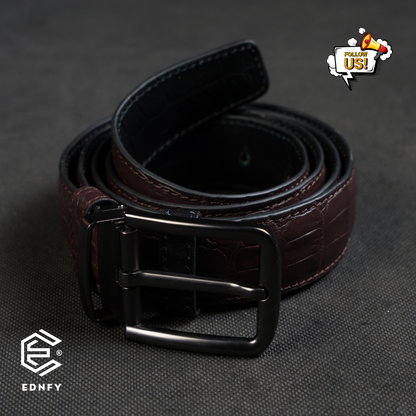 EDNFY Exclusive Handcrafted Premium Genuine Leather Belt for Men