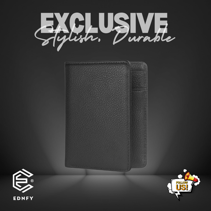 EDNFY Exclusive Handcrafted Premium Genuine Leather Bifold Short Wallet