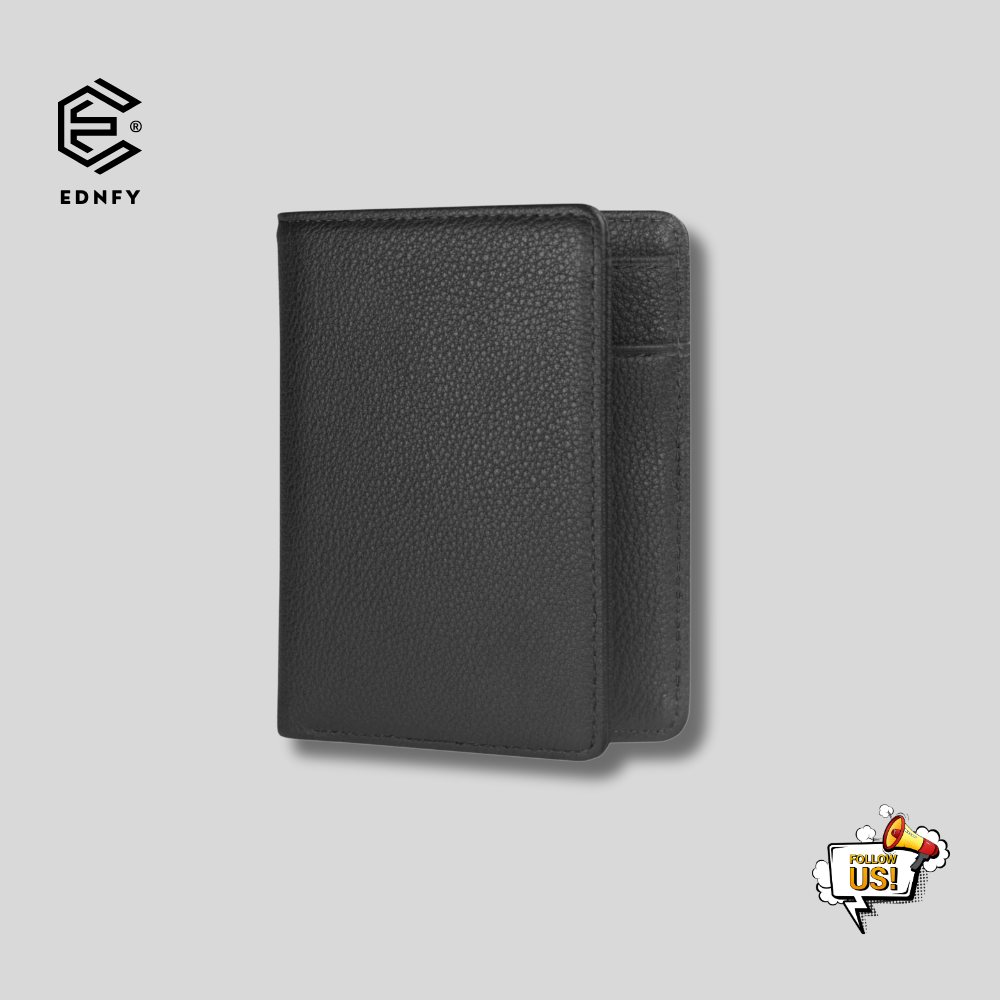 EDNFY Exclusive Handcrafted Premium Genuine Leather Bifold Short Wallet