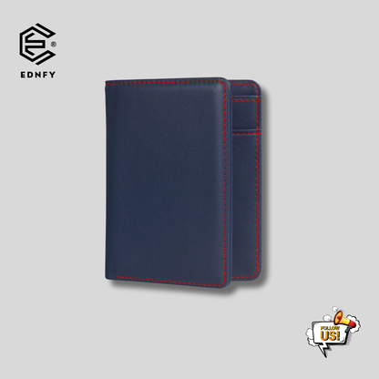 EDNFY Exclusive Handcrafted Premium Genuine Leather Bifold Short Wallet